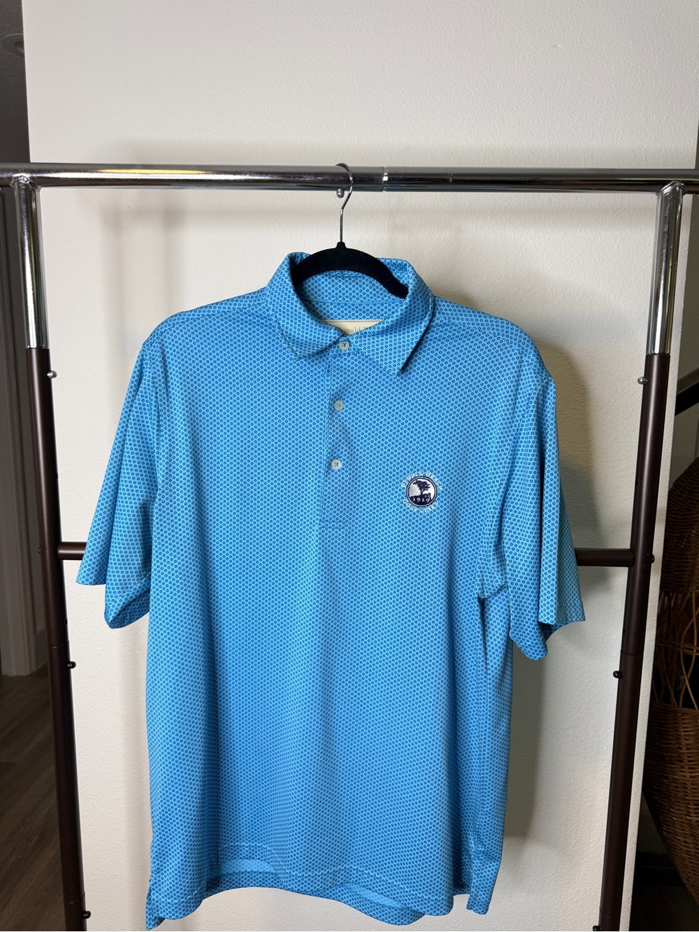 Donald Ross Pebble Beach Golf Links Men’s Polo Blue Size Large New Unworn